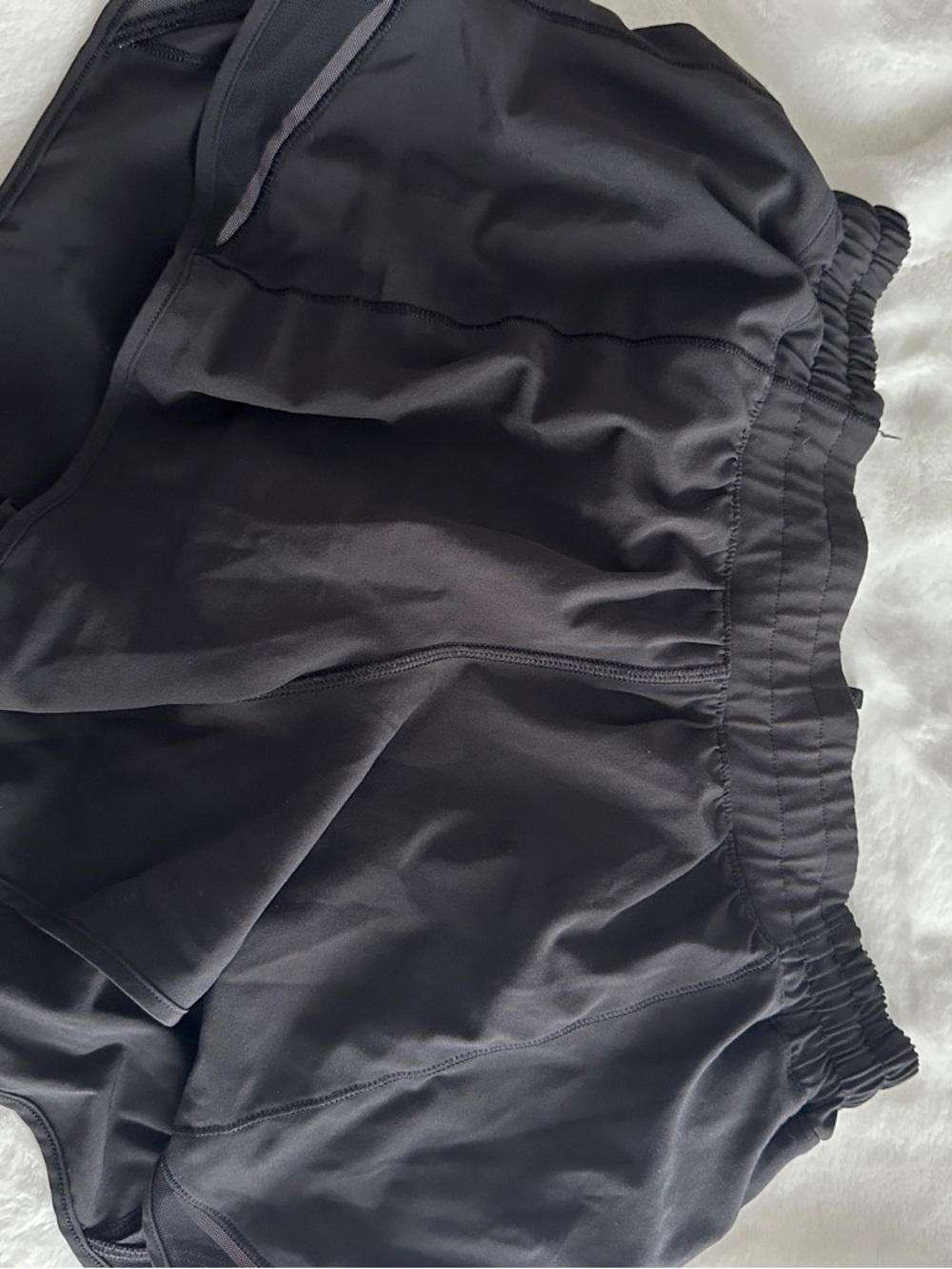 lululemon athletica Black Elastic Waist Performance Shorts